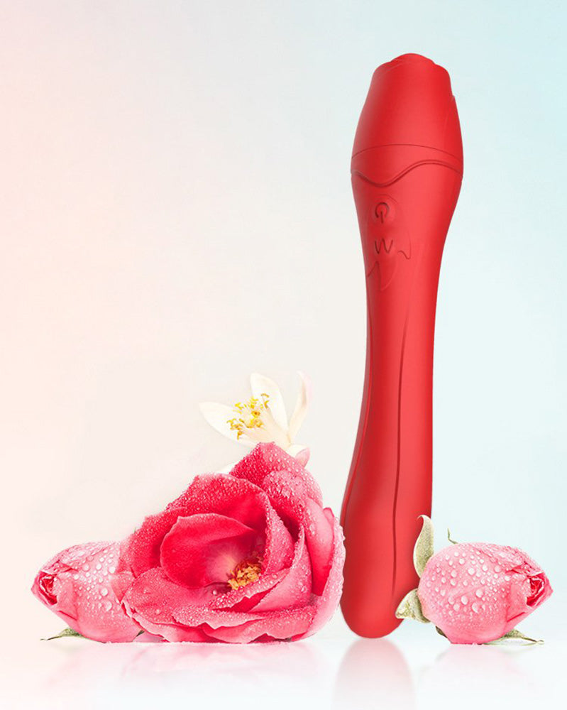 Red Rose Vibrater Heated Masturbation Massage Rose Vibration