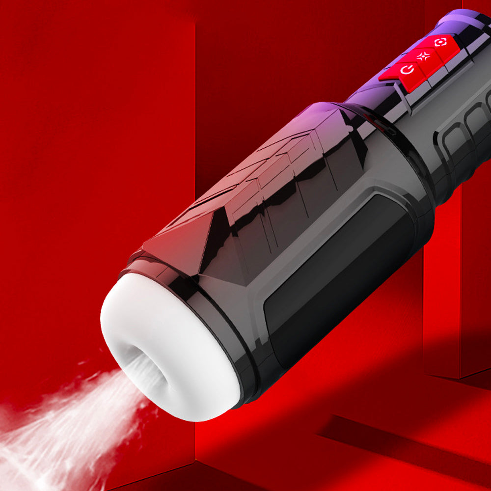 Portable Masturbation Cup Telescopic Vibration Sound Blow Job Simulator