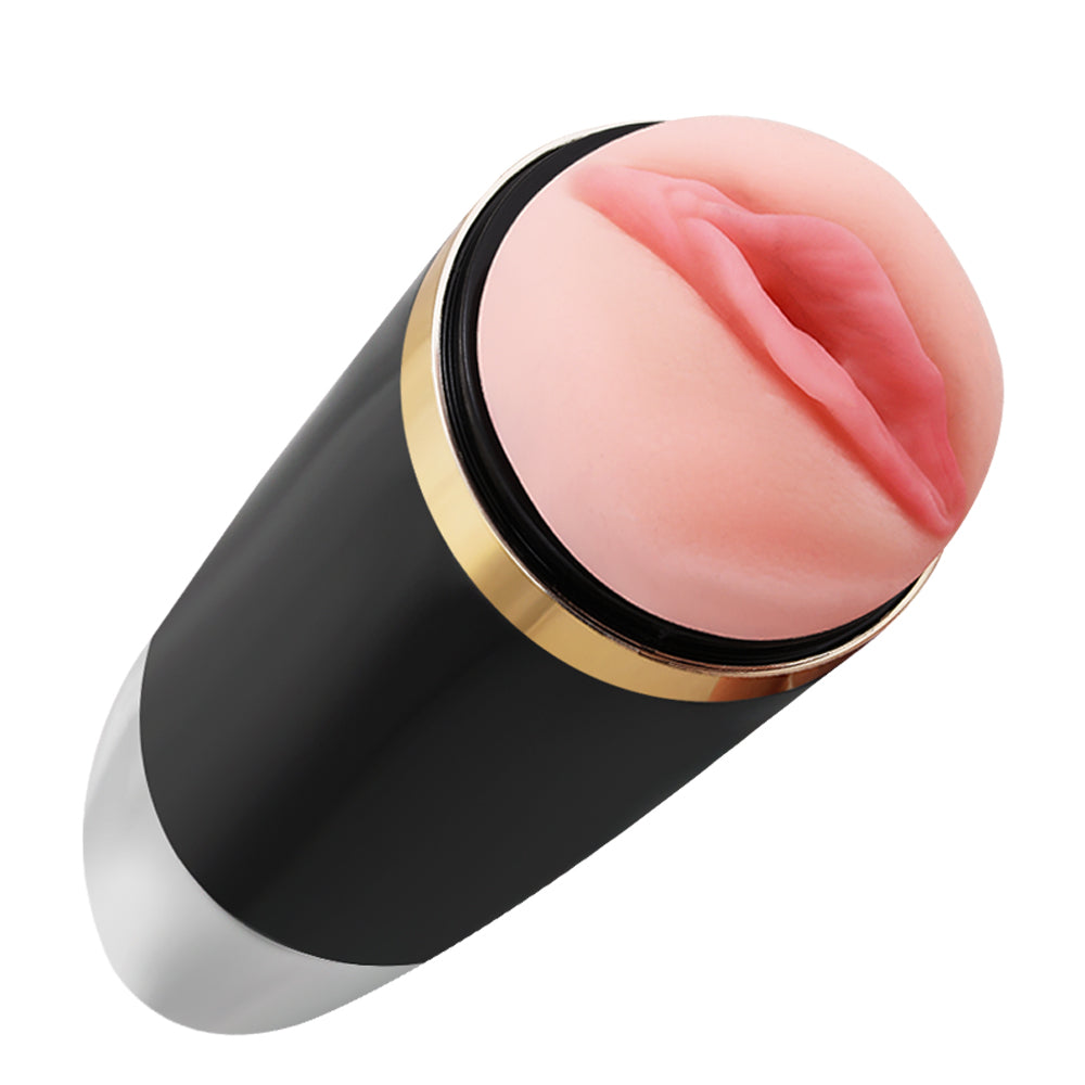 Electric Masturbator Cup Metal Texture Automatic Blowjob Toy