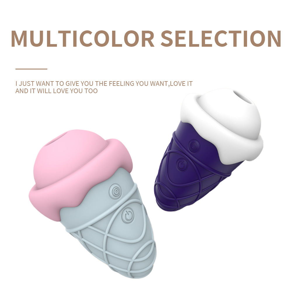 10 Frequency Cone Vibrator Tongue Lick Sucking Nipple Vibrator