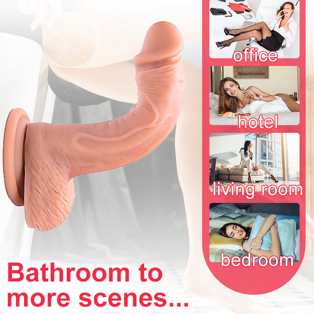 Double Free Spins Suction Cup Dildos - Simulation Allovers Dildos