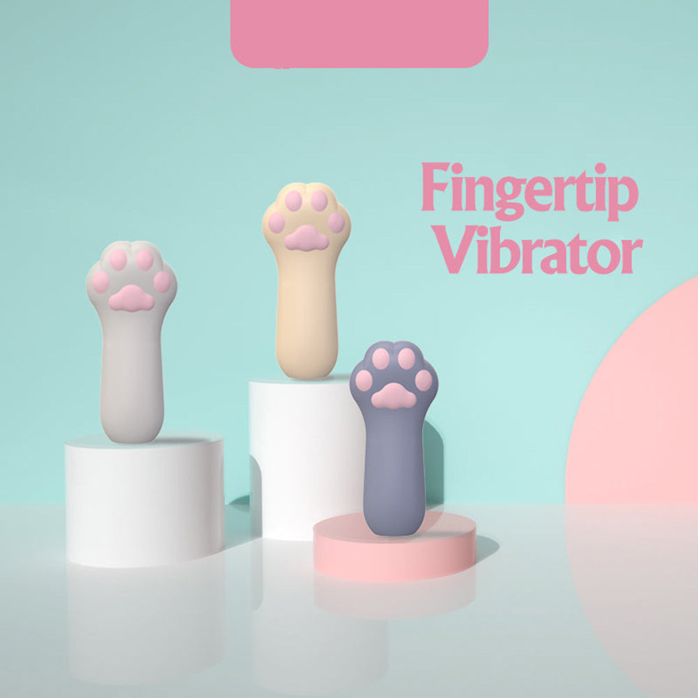 Kitten Paw Fingertip Vibrating Massage G-Spot Vibrator