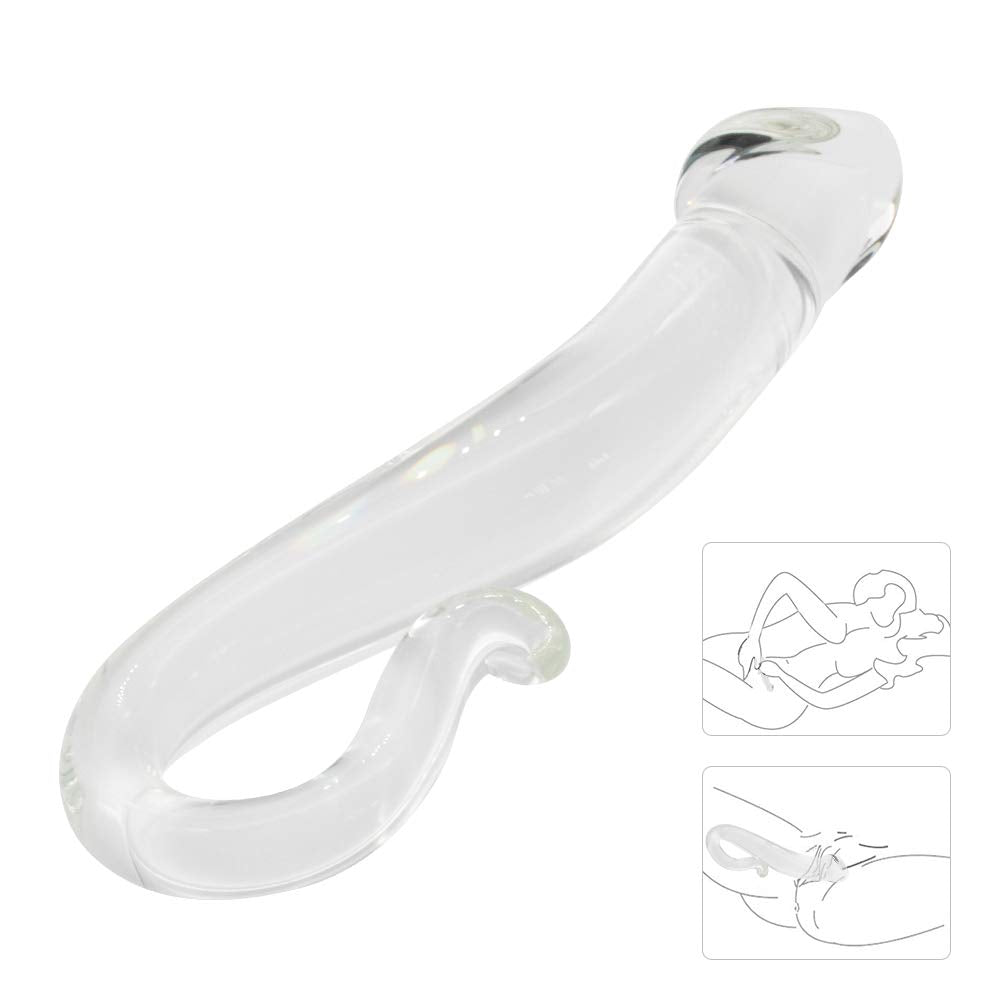 Glass Dildo G-spot Stimulate Crystal Massager