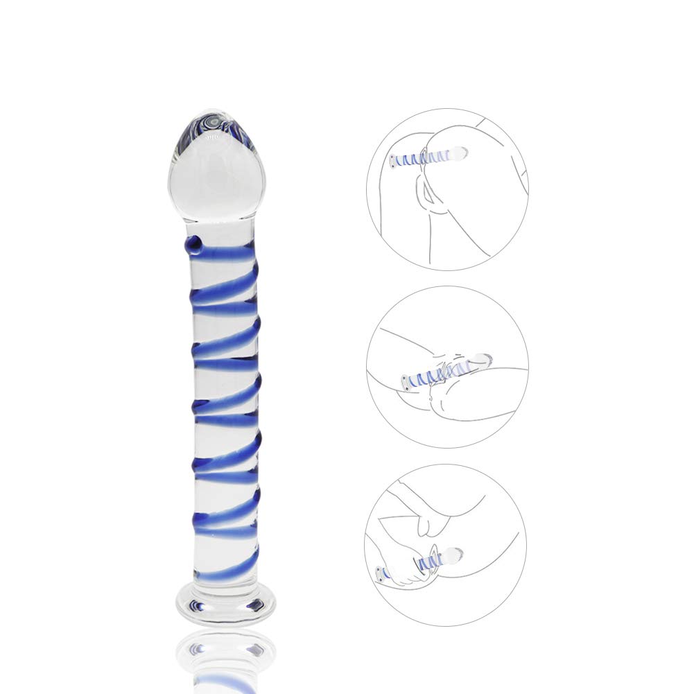 7.67 Inch Crystal Glass Dildo