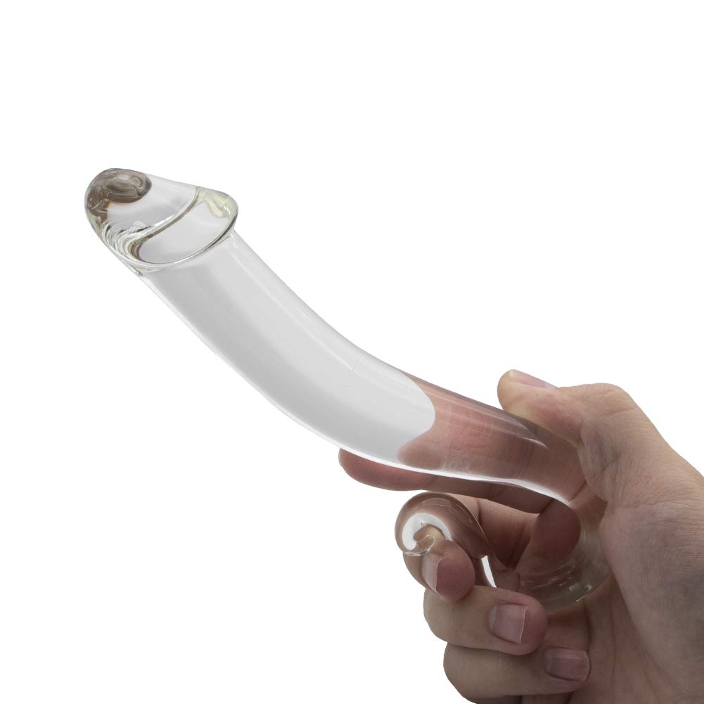 Glass Dildo G-spot Stimulate Crystal Massager