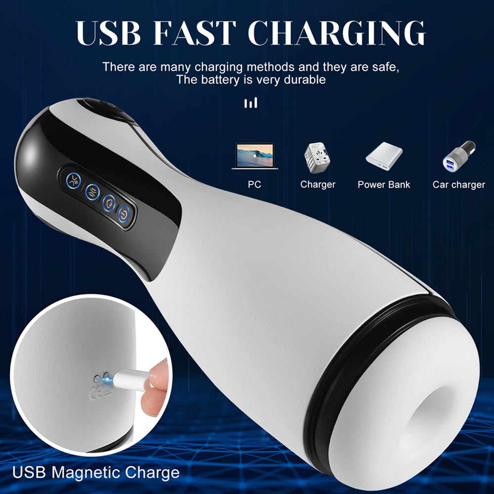 10 Frequency Automatic Male Masturbator Soft Elastic Sex Toys-5