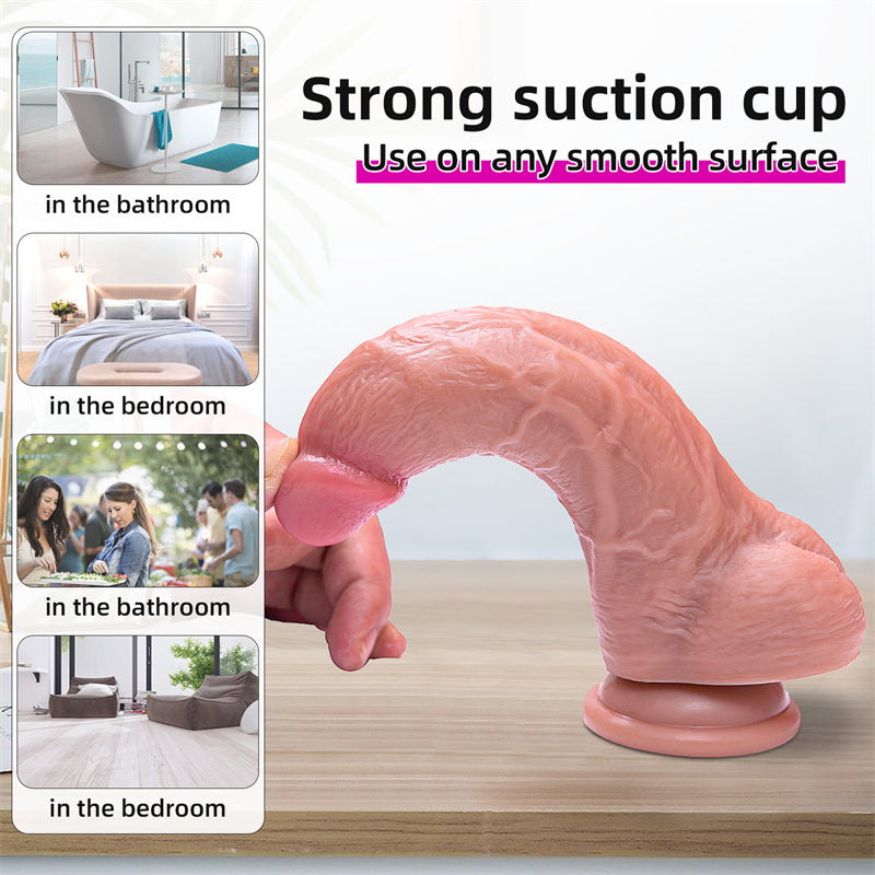 Double Layer Liquid Silicone Dildo