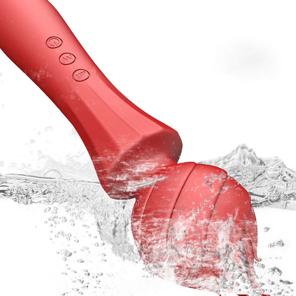 20 Frequency Vibration Mode Rose Vibrators Magic Wand Rechargeable