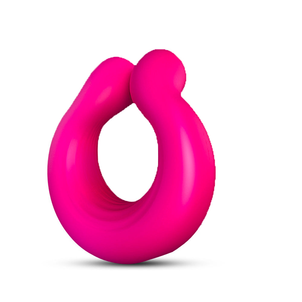 Silicone vibrating massage penis ring