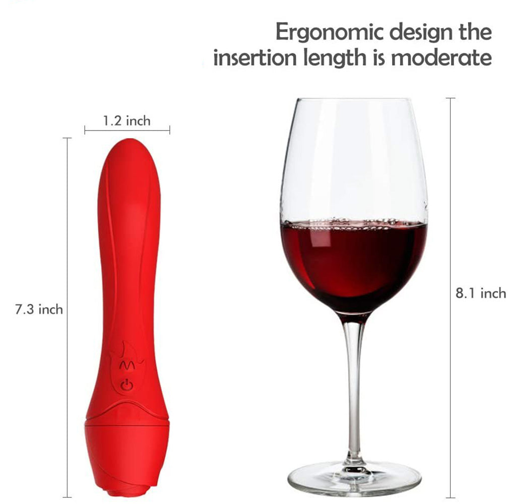 Red Rose Vibrater Heated Masturbation Massage Rose Vibration