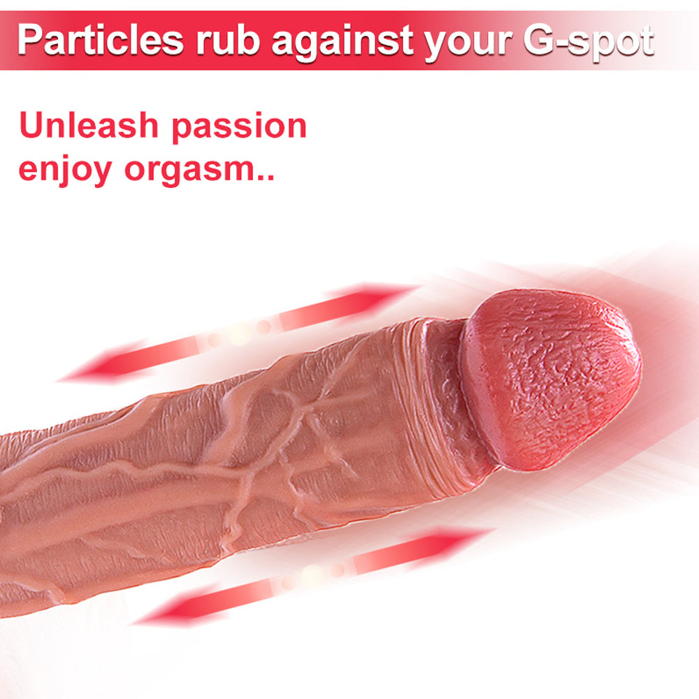 Allovers Dildo Double Layer Foreskin Texture Silicone Dildo