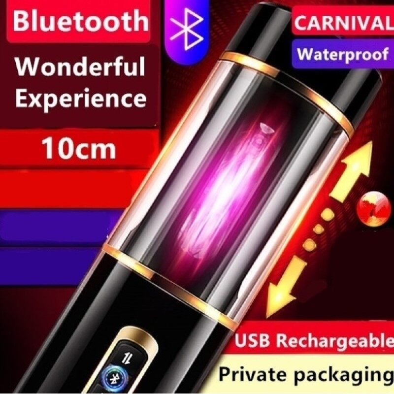 Black Dragon Pro 5 Vibration 7 Thrusting Rotation Men Sex Toys with 8 Interacting Moans & Suction Base