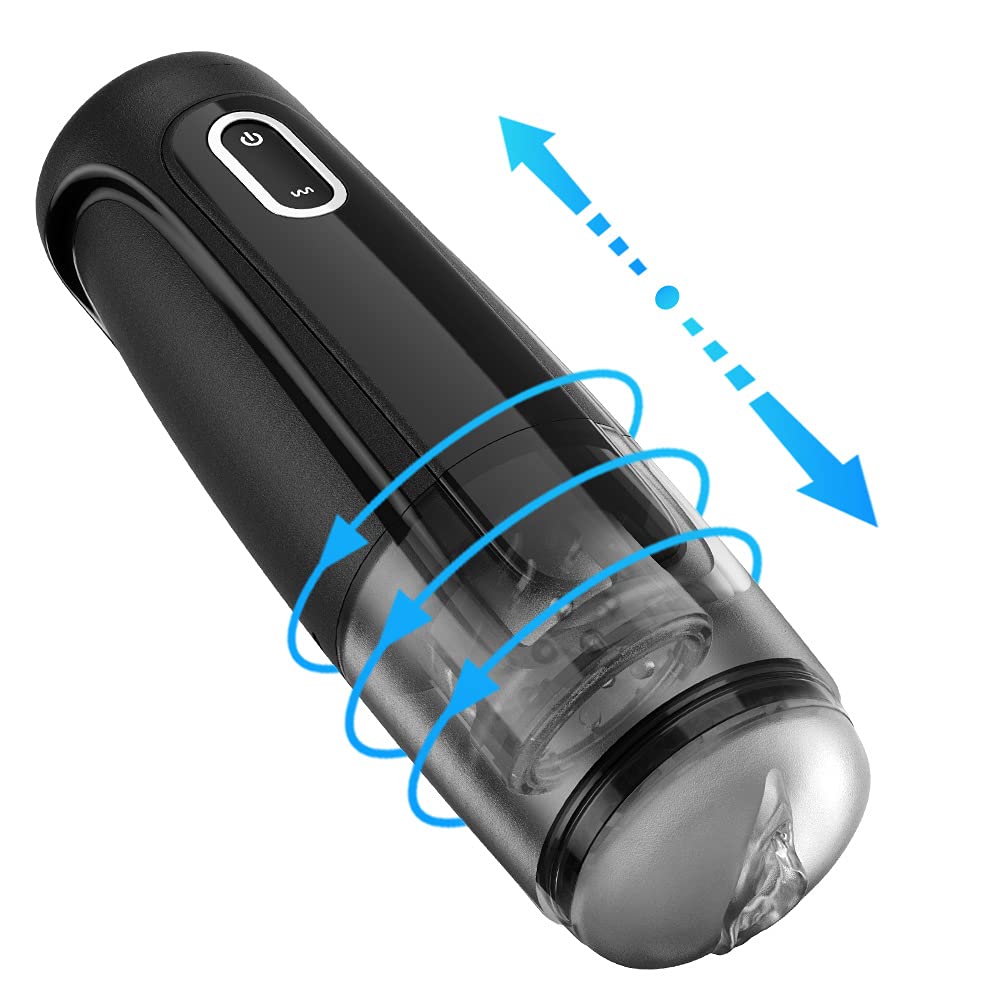 Werewolf Male Masturbator with 10 Telescopic and Vibration Rechargeable & Waterproof Men Sex Toy