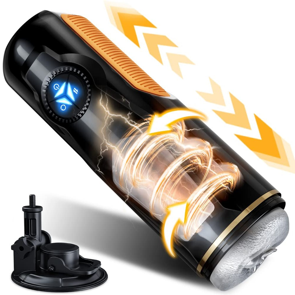 Fully Automatic 10 Thrust and Rotation Separation Mode Masturbators