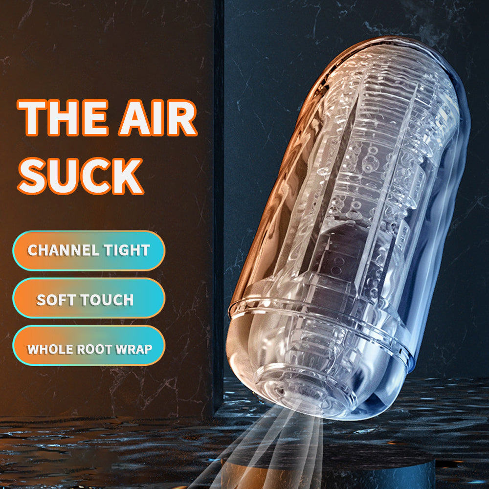 Transparent Automatic Male Masturbator Remote Control Air Sucking-3