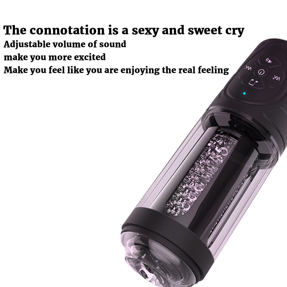 7 Sucking & Vibrating Masturbation Cup with Vibrating Suction-5