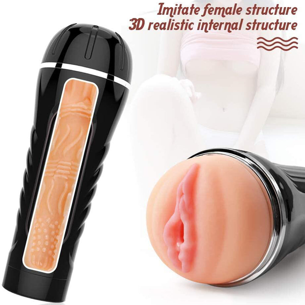 Best Pocket Pussies Silicone Full Wrap Suction Blowjob Simulator-7