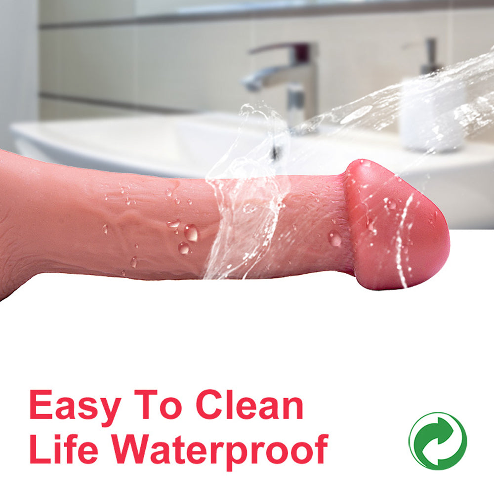 6-Inch thickened Silicone Dildo| Suction Cup Allovers Thrusting Dildo