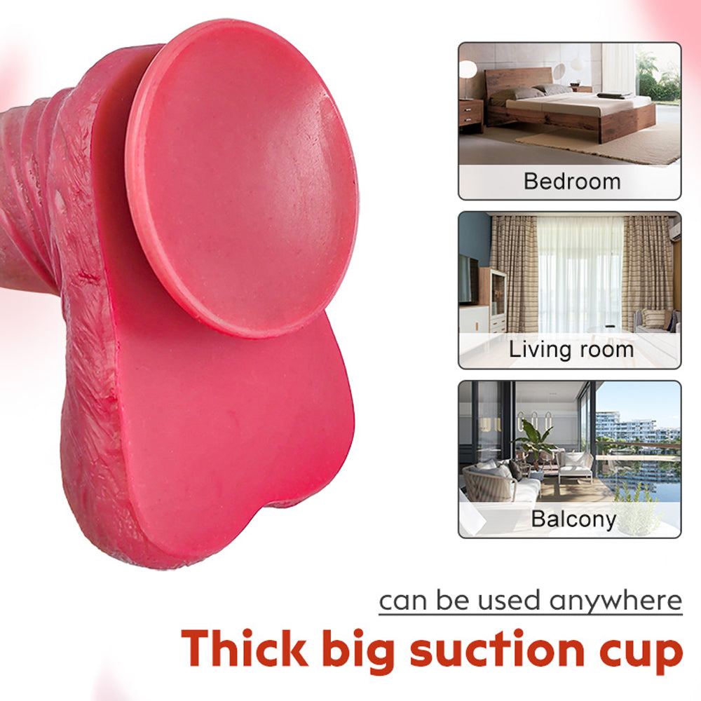 Double Foreskin Silicone Dildo Real Texture Stimulates Allovers Dildo