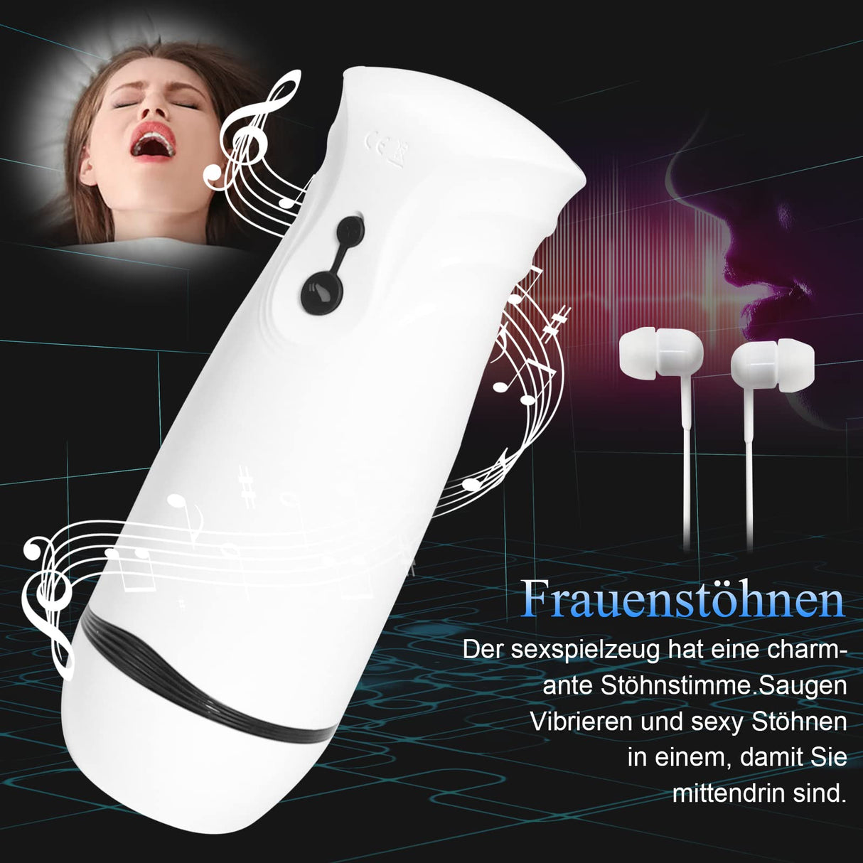 Fully Automatic Clip-Sucking Vibrating Vocal Masturbator