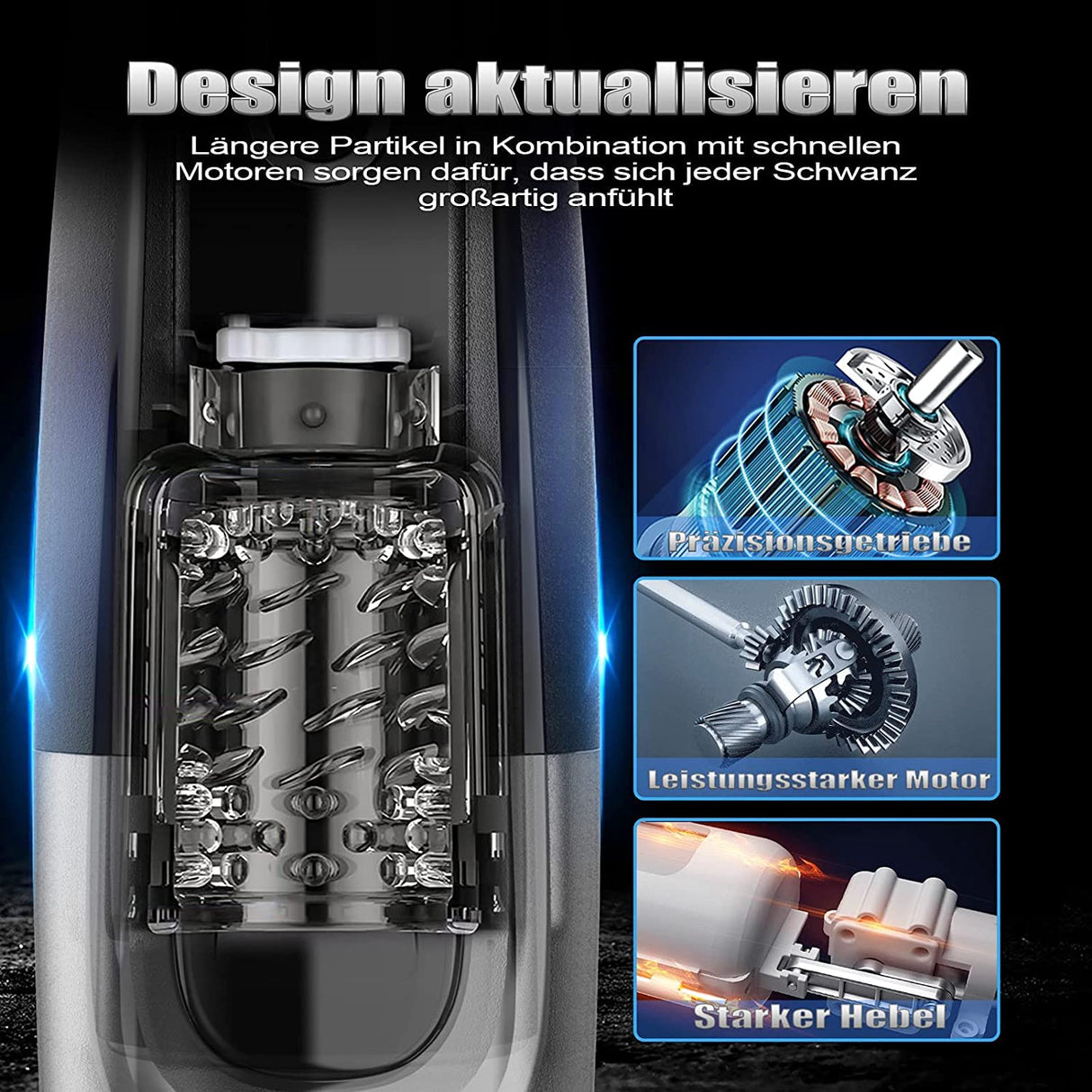 Werewolf Male Masturbator with 10 Telescopic and Vibration Rechargeable & Waterproof Men Sex Toy