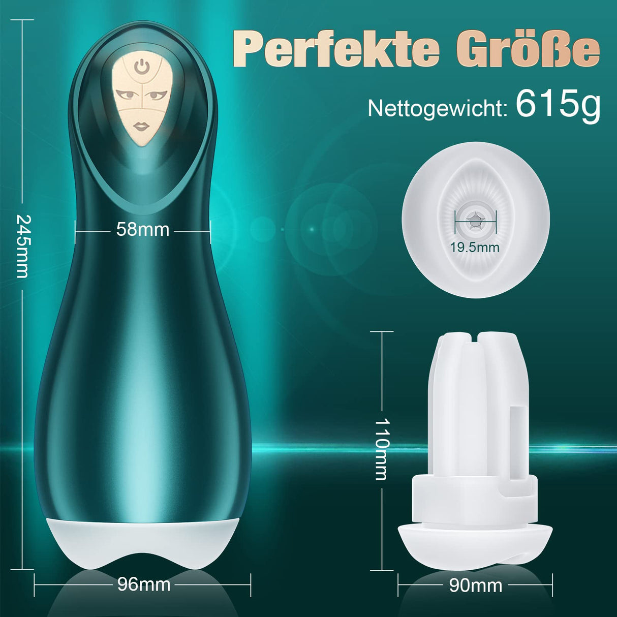 Katyusha 5 Vibration 3 Powerful Sucking Male Masturbator 3D Textured Vagina Pussy Toy