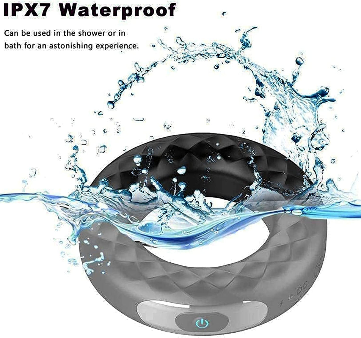 Silicone vibrating locking sperm ring male delayed masturbator