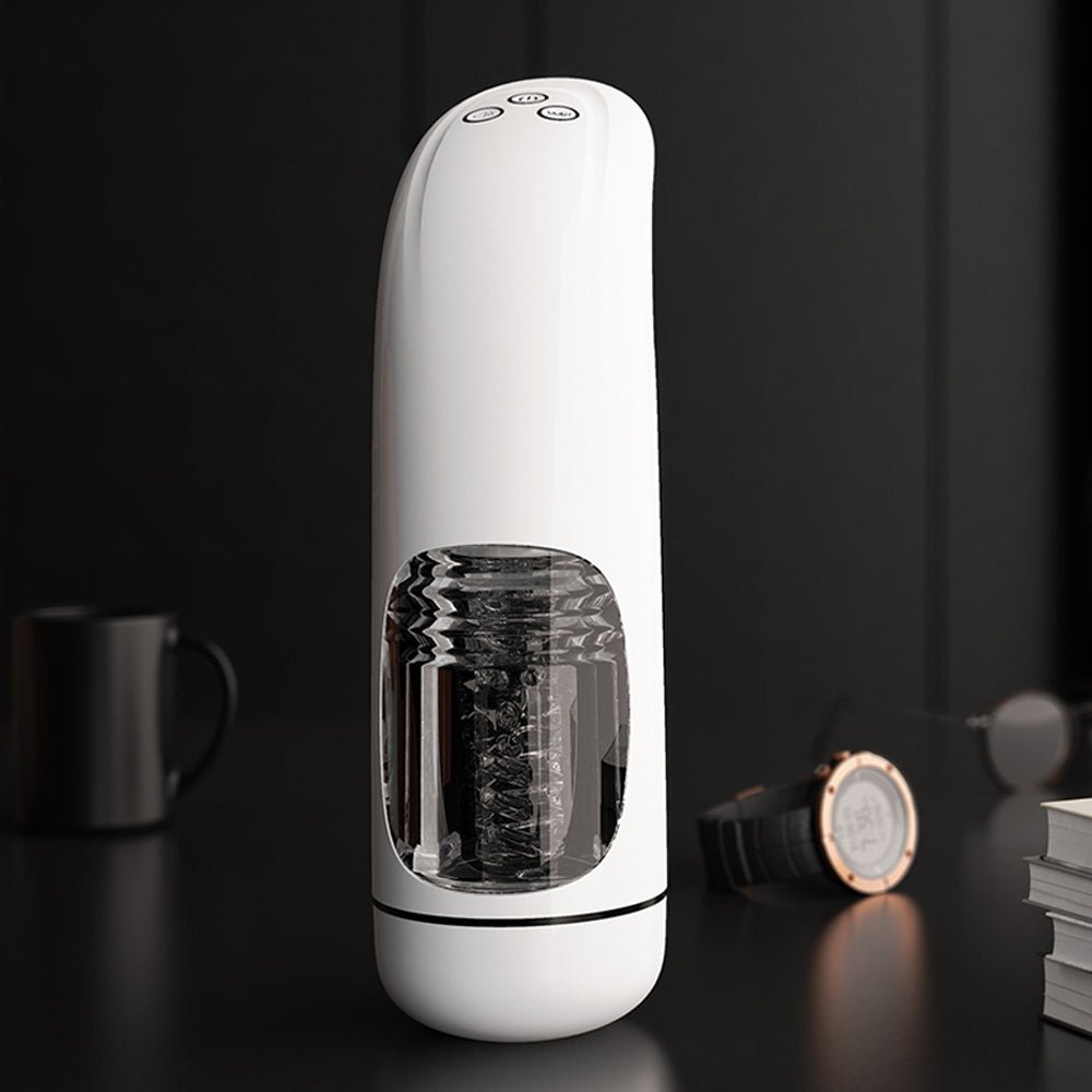 360° Wrap-Sucking Vibrating Masturbator| Smart Retractable Masturbation Cup