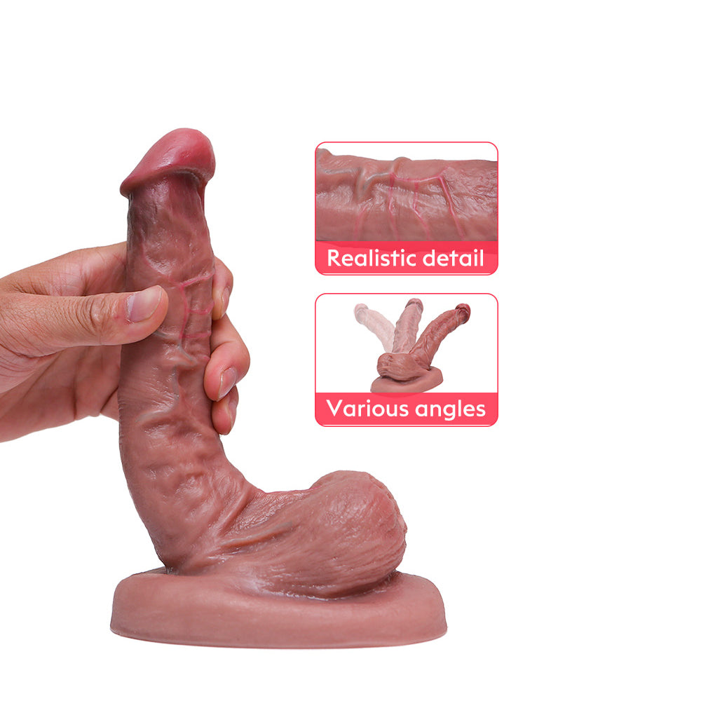 Thickened Suction Silicone Dildo Free Bending Allovers Dildo