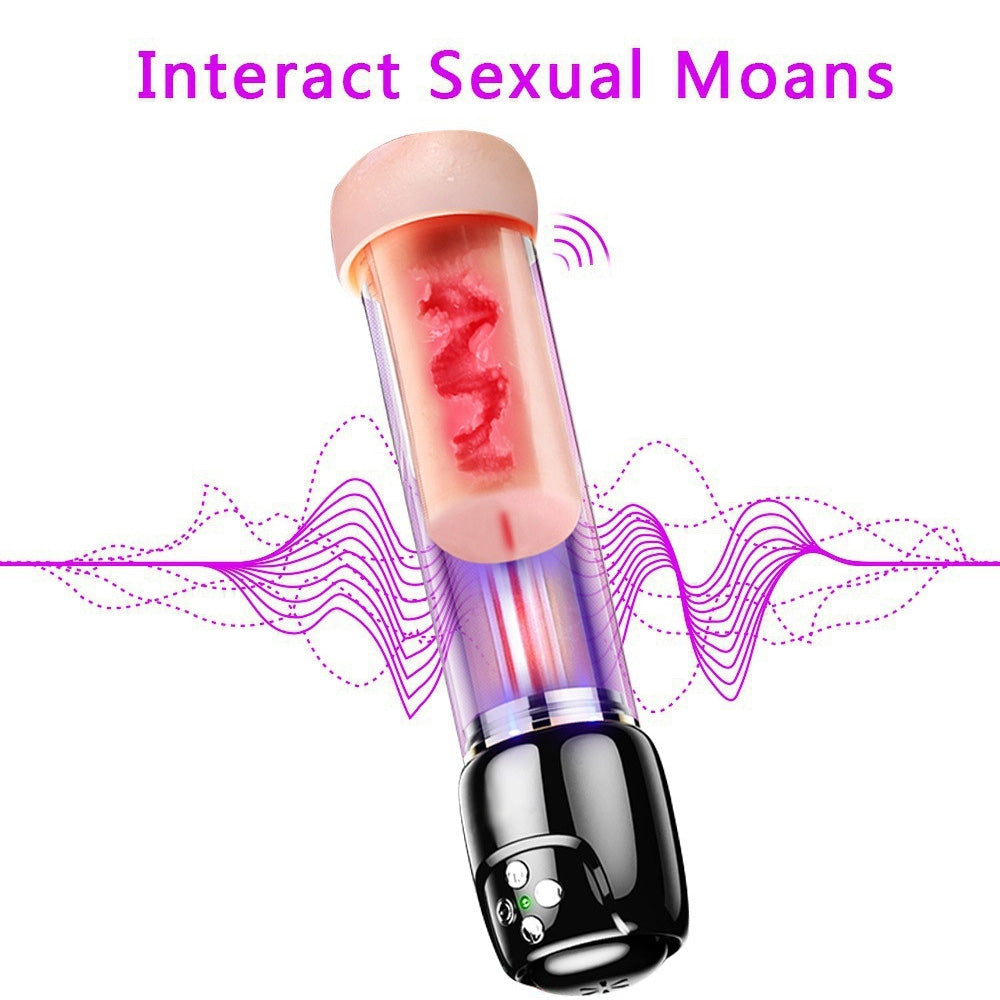 Strong Sucking Masturbation Cup, with Water Flow Bubble Sucking-2