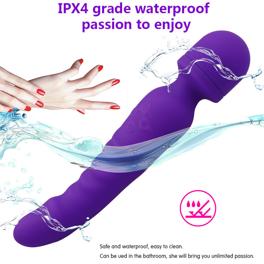 Magnetic Magic Wand Rechargeable  Silicone Vibrating Dildos