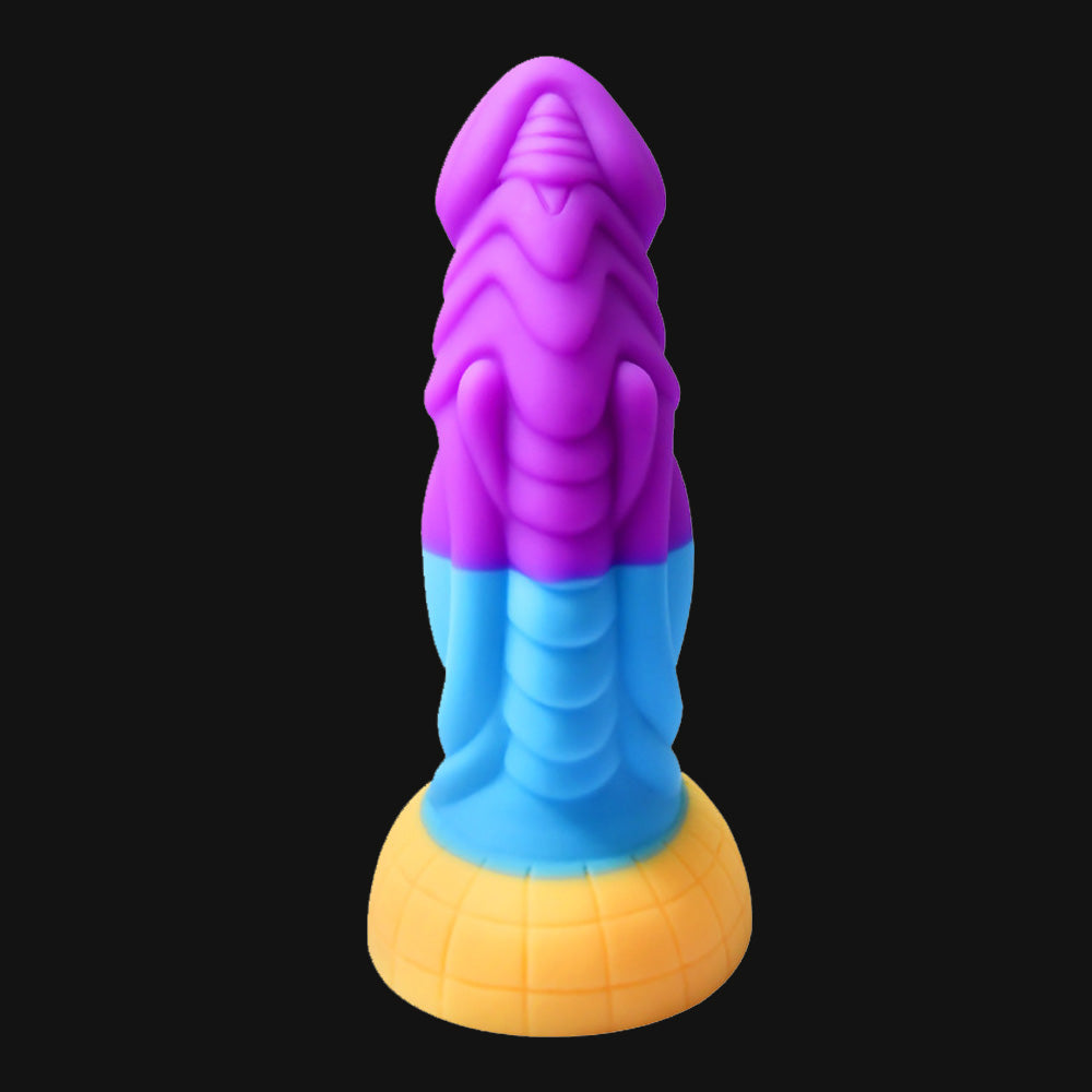 Thick Rainbow Dildo Heterosexual Fantasy Alien Dildo
