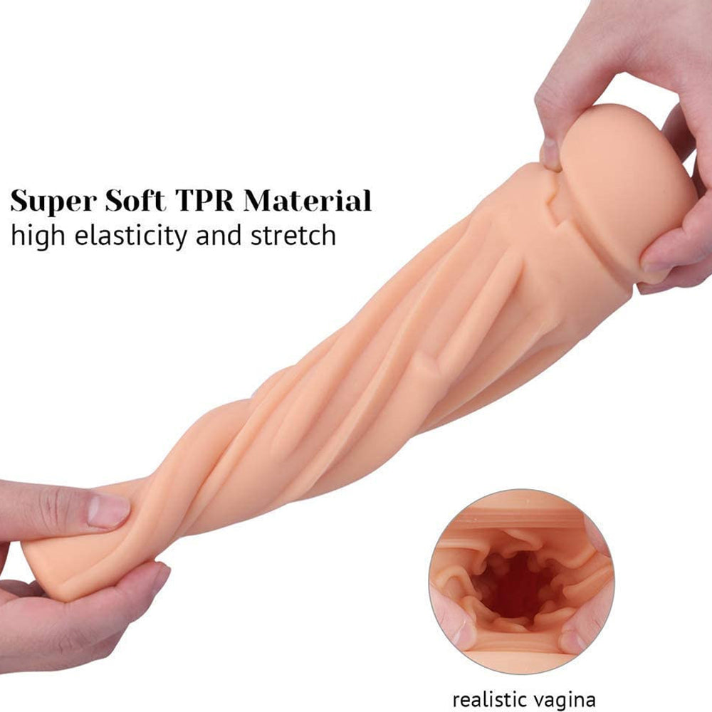 Best Pocket Pussies Silicone Full Wrap Suction Blowjob Simulator-9