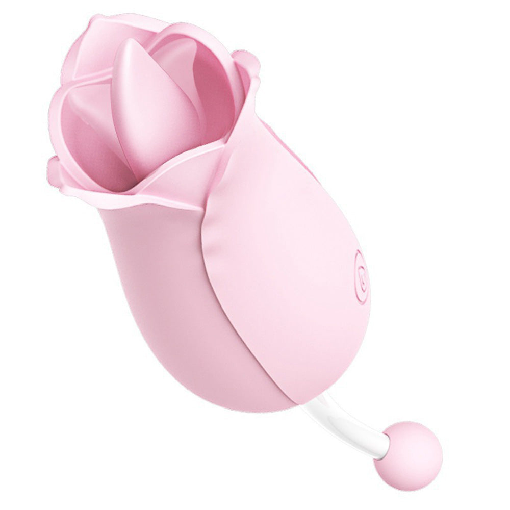 10 Frequency Vibrator Rose Tongue Licking with Vibrating Egg