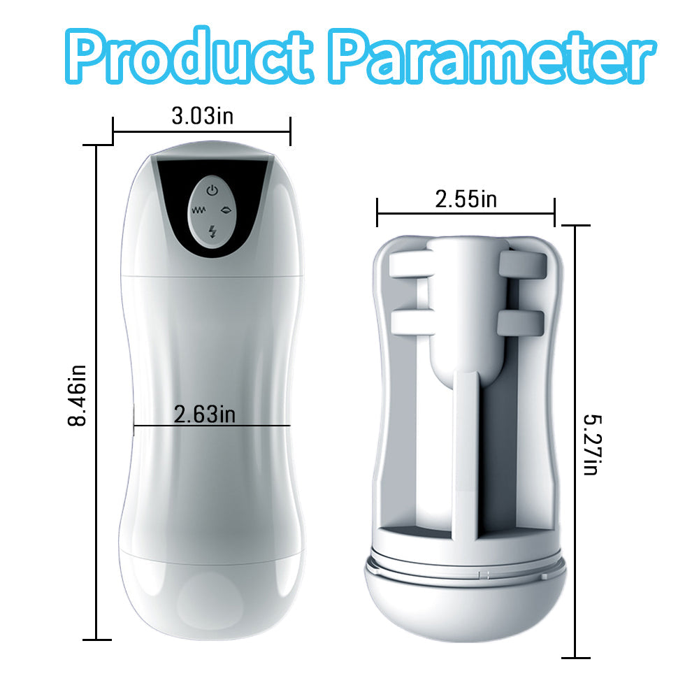 10 Shakes 5 Sucking Masturbation Cup Fully Automatic Deep Throat Clamp-6