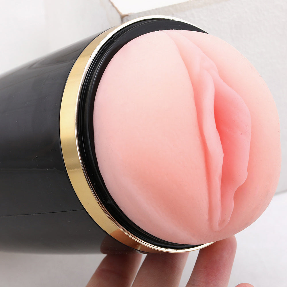 Electric Masturbator Cup Metal Texture Automatic Blowjob Toy