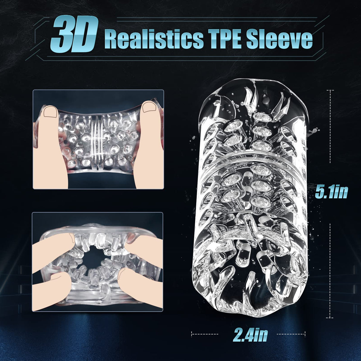 Automatic Male Aircraft Cup - 7 Rotating Modes