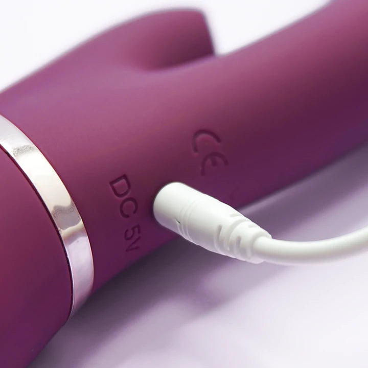 Purple Dildo | Allovers Thrusting Dildo Vibrating Suction Tongue Vibrator