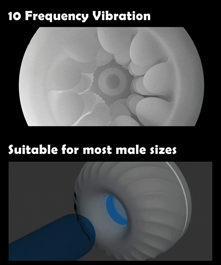 Phantom X 20 Vibrations Male Masturbator with App Control, Heating Function & Bluetooth Connectivity