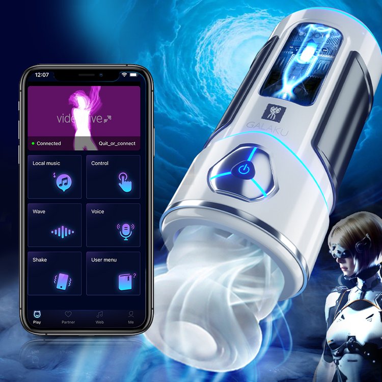 Phantom X 20 Vibrations Male Masturbator with App Control, Heating Function & Bluetooth Connectivity