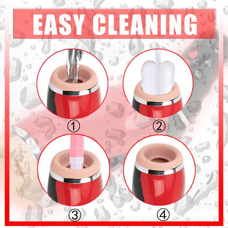 Clip-On Masturbation Cup - Airbag 5 Sucking Deep Throat Sexual Moans Blow Job Male Masturbator