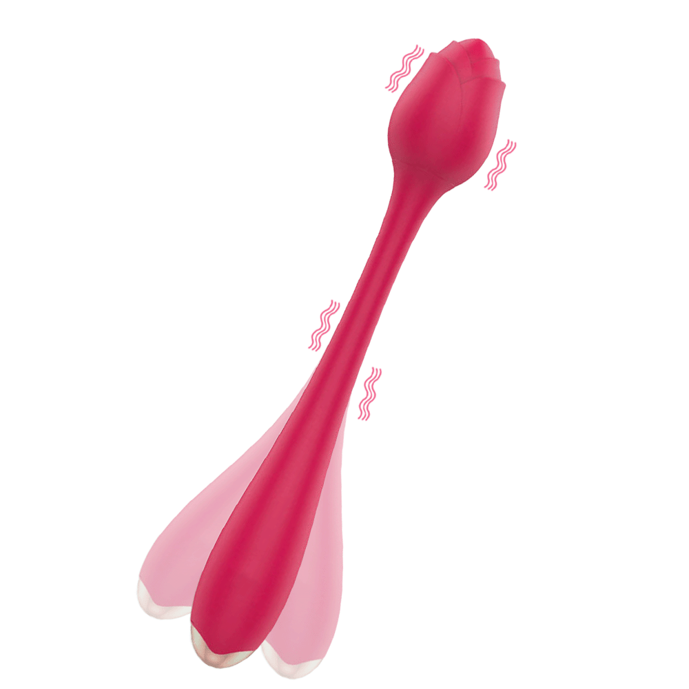 G-spot Rose Clitoral Stimulator Dildos Multifunctional Vibrator Female Rose Sex Toy-2