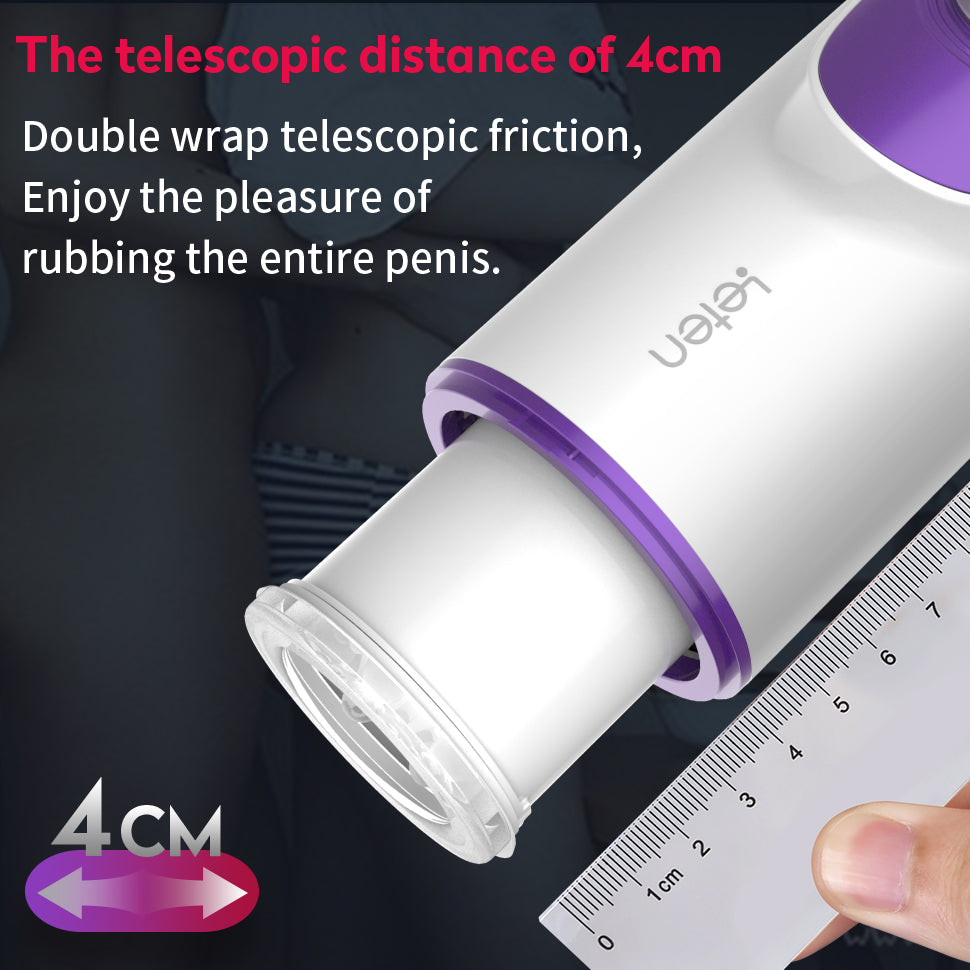 Telescopic Stretch Automatic Masturbator Realistic Silicone Vagina