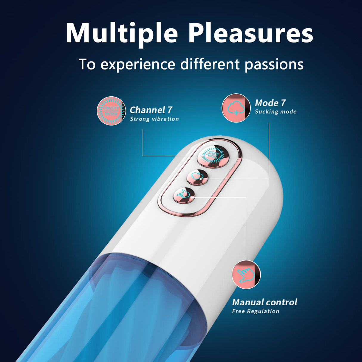 Electric Masturbator Sucking Vibrating Voice Masturbator