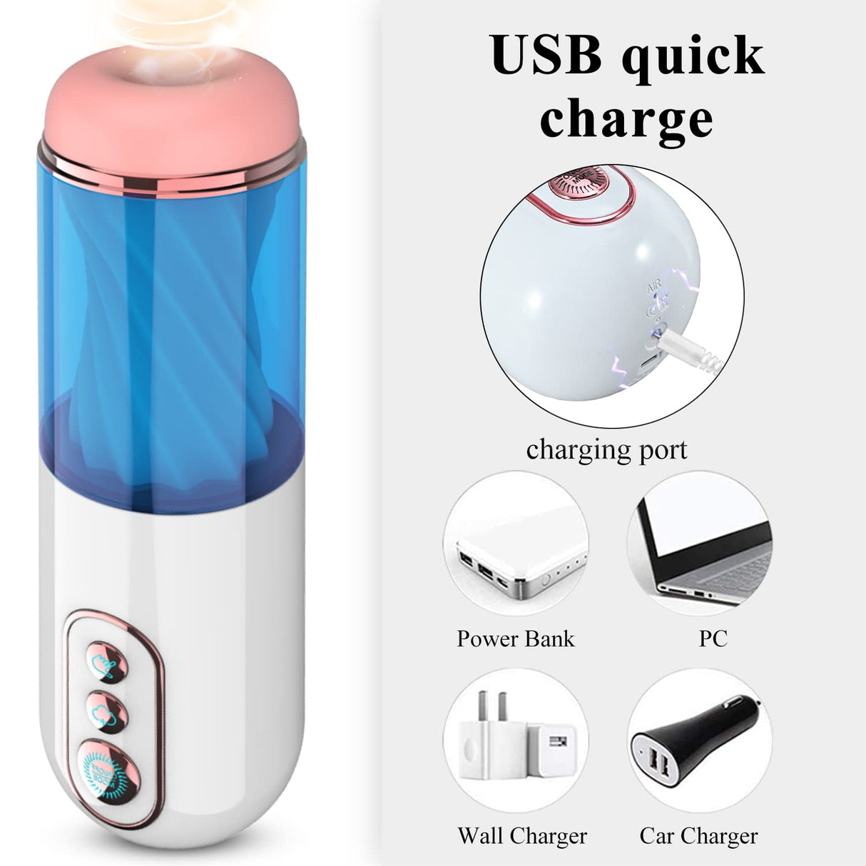 Electric Masturbator Sucking Vibrating Voice Masturbator