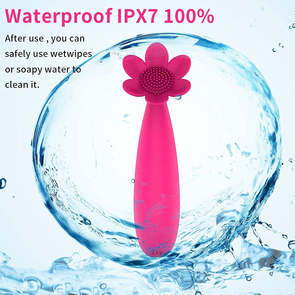 19 Vibration Flower Red Vibrator Waterproof Rechargeable Sex Toy