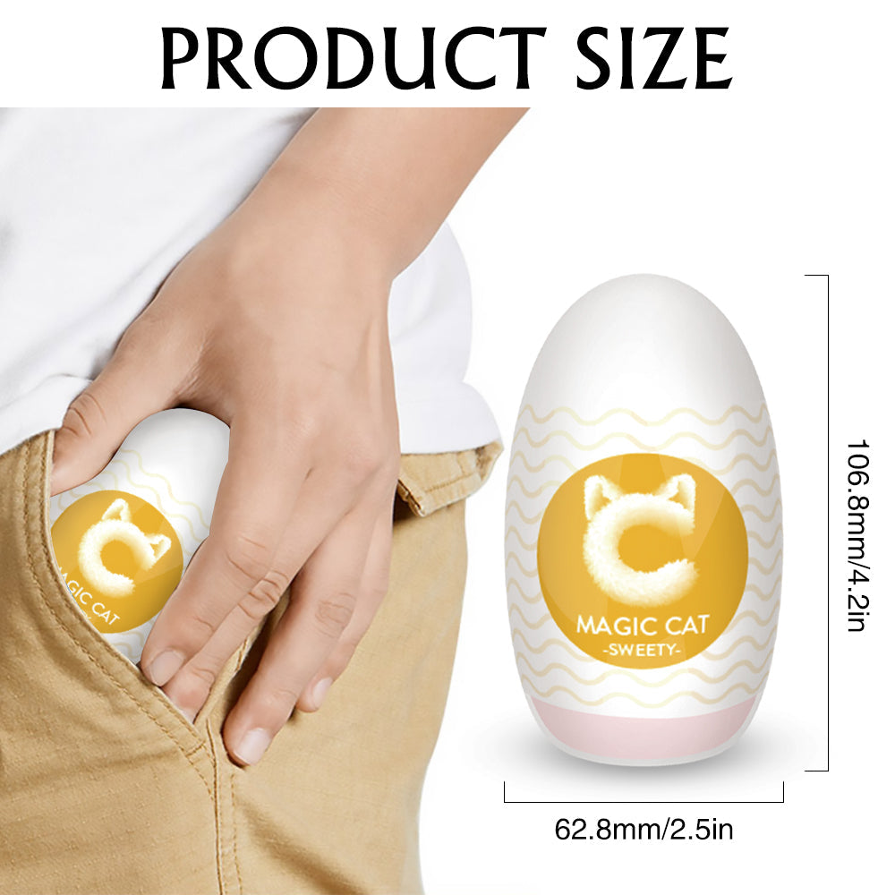 Portable Mini Pocket Pussy Egg Super Soft And Elastic Blowjob Toy