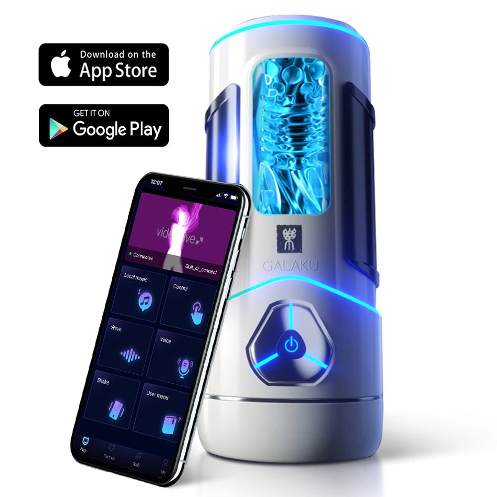 Phantom X 20 Vibrations Male Masturbator with App Control, Heating Function & Bluetooth Connectivity