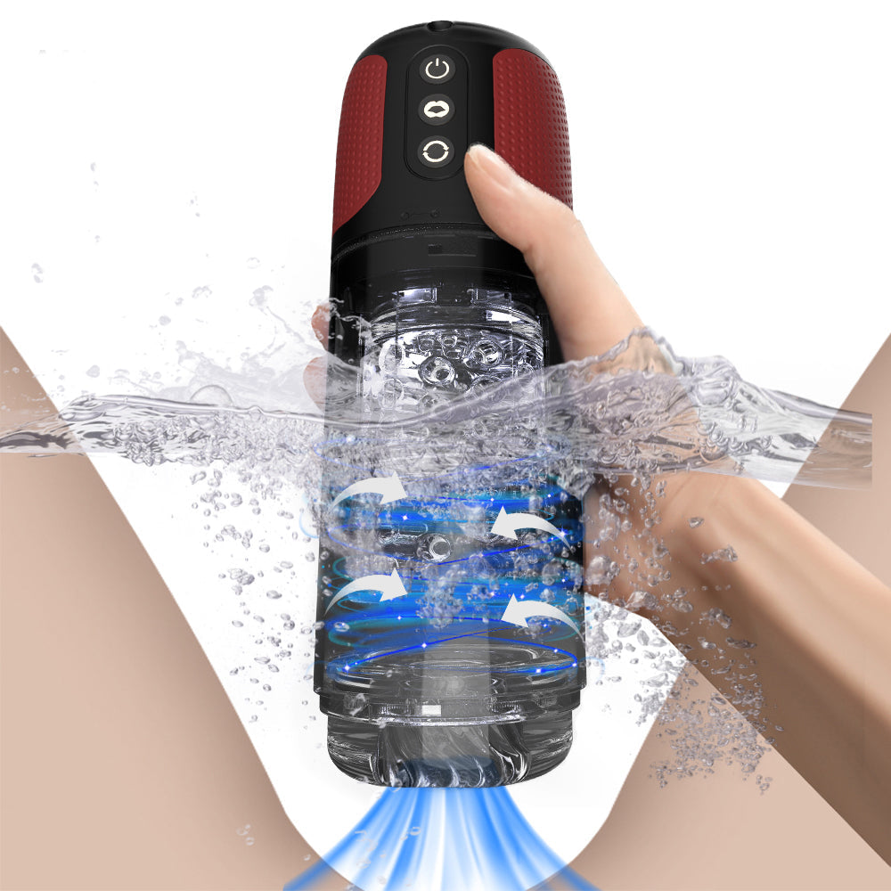 Automatic Rotating Blow Job Simulator Vibrating Suction Masturbation Cup