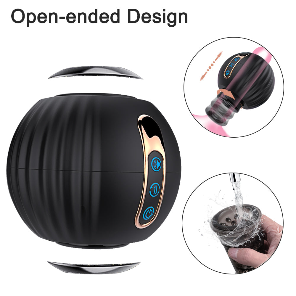 Pumpkin Bomb 8 vibration Telescopic Rotation Automatic Men Sex Toys with Moaning Features